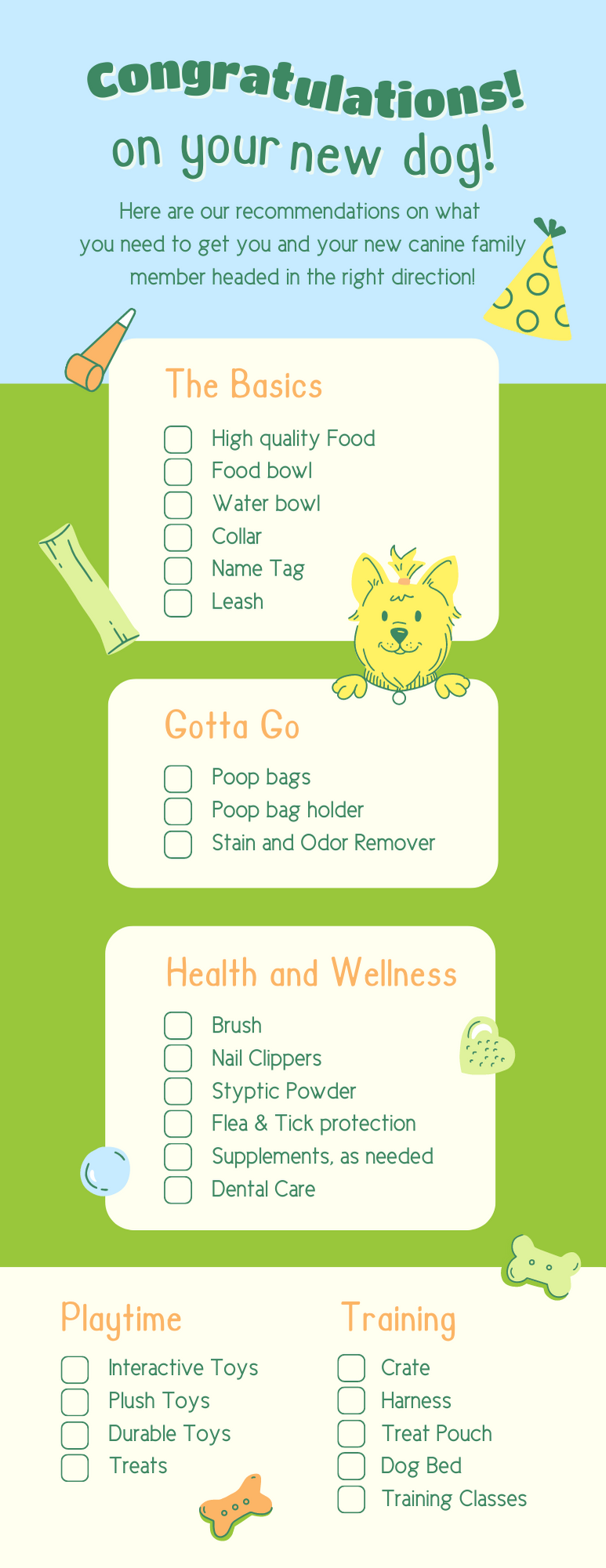 Lizzi & Roccoโs pet checklist